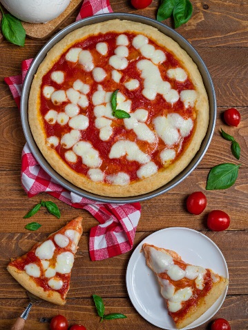 La pizza margherita